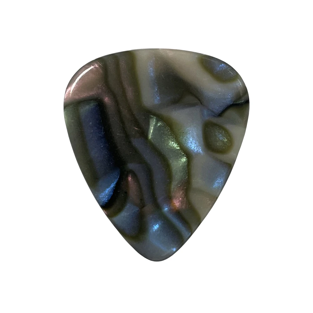 Lots of 100pcs Abalone Seashell Ultra Heavy 1.5mm Celluloid Guitar Picks Standard Plectra