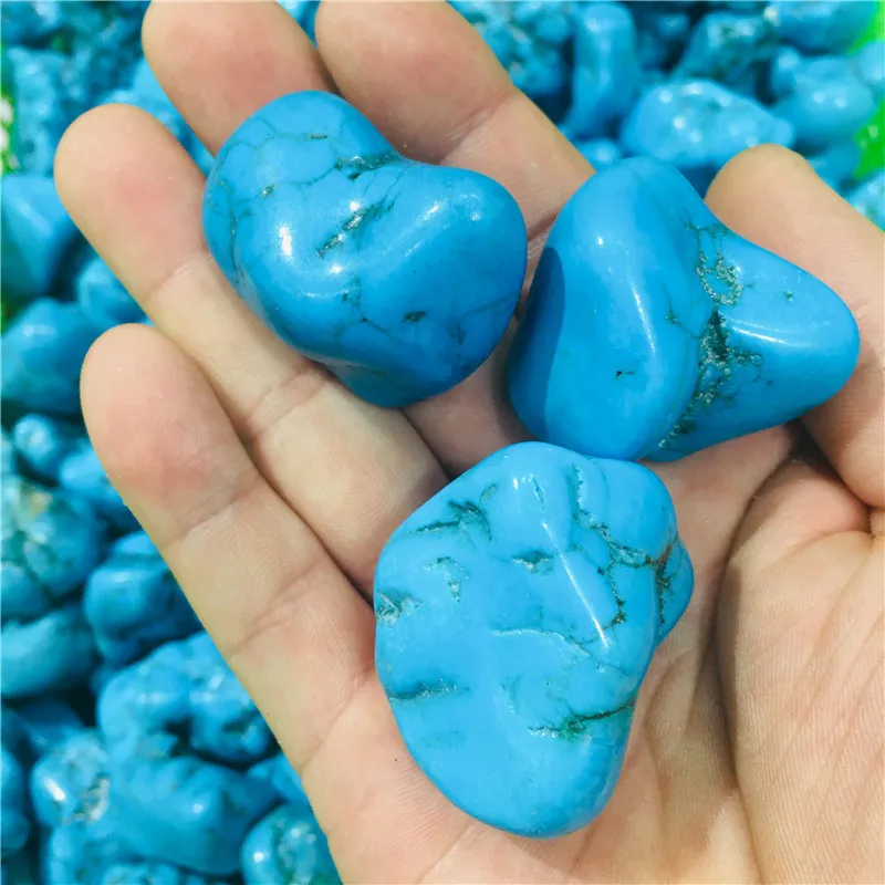 100g Natural Turquoise Mineral Bare Stone Mineral Crystal Stone