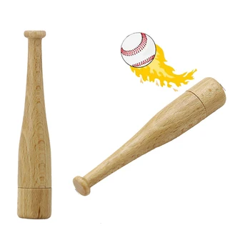 

USB Flash Drive Pen Drive Wooden 4GB 8GB 16GB 32GB 64GB Customized Baseball Bat Model USB Flash Drive Pendrive Memory Stick Gift