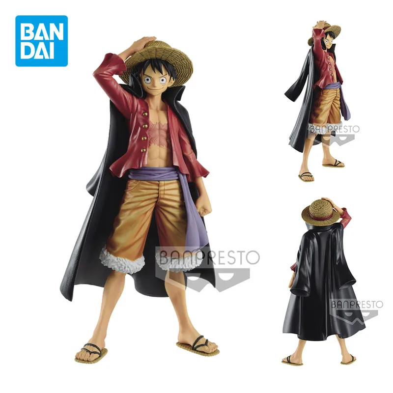 Bandai оригинальная DXF цельная Обезьяна D. Луффи черный плащ земля вано аниме