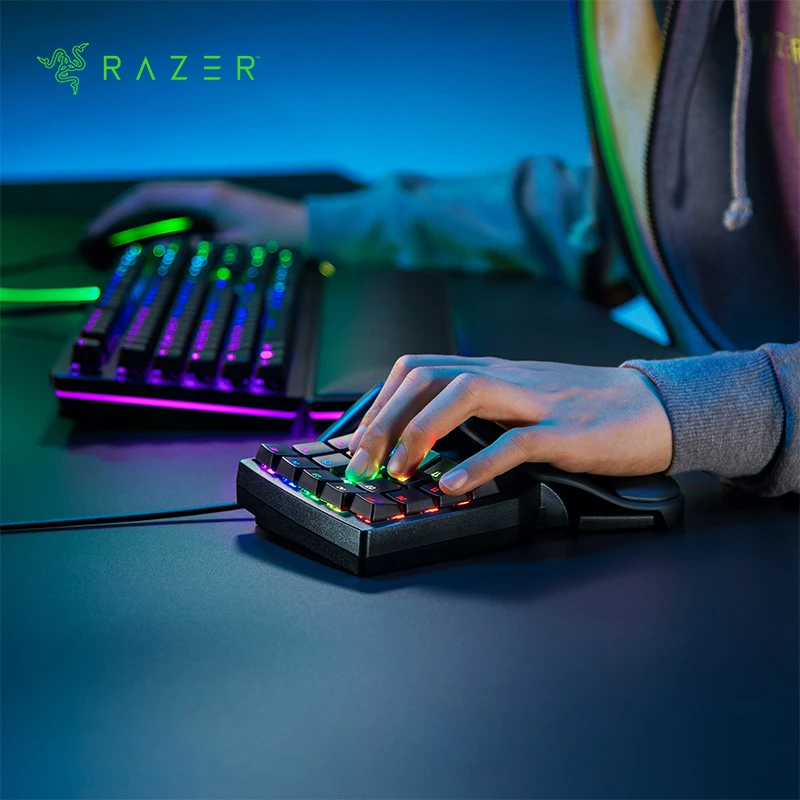 Razer Tartarus Pro Gaming Keypad: Analog-Optical Key Switches - 32 Programmable Keys - Customizable Chroma RGB Lighting