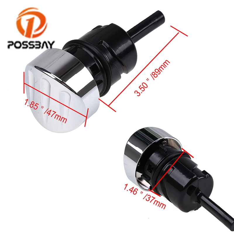 Posbay хромированная черная мотоциклетная Обрезка края заготовка масляная щуп