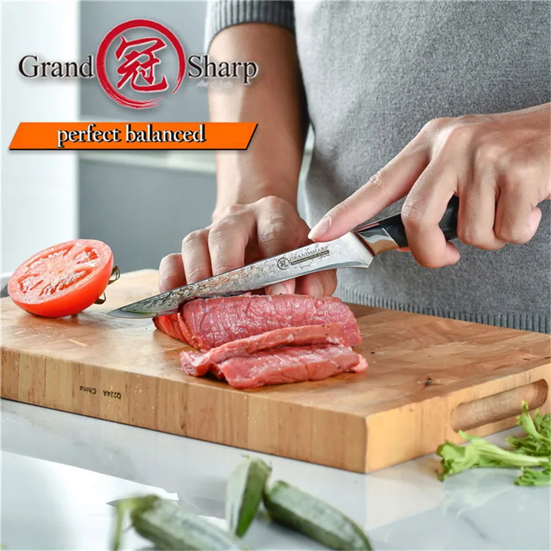 g10 lidar com aço inoxidável faca presunto ferramenta cozinha