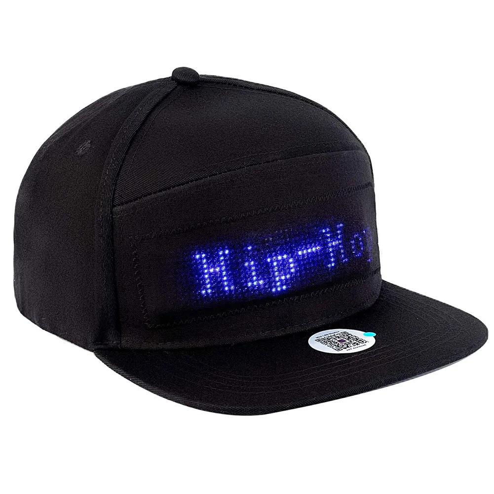 Bluetooth светодиодный знак бейсболка уличная Танцевальная вечеринка Пешие Прогулки Ночной бег рыбалка Кепка-MX8