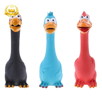 

1PC Toy For Dogs Puppy Screaming Rubber Chicken Toy For Dogs Latex Squeak Squeaker Chew Training Pet Products TOB