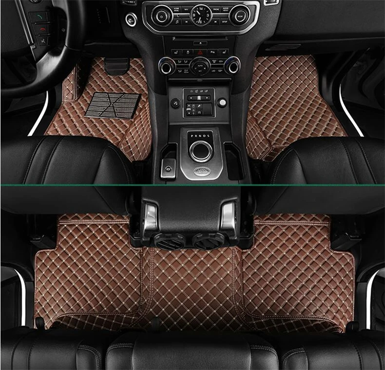 Автомобильный напольный коврик для Land Rover Discovery 4 LR4 2010-2016 коврики ступеней кожаные