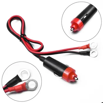 

12 V Heavy Duty Male Plug Cigarette Lighter Adapter Power Supply Cord 50cm/11.8 Wire Cigarette Lighter Plug Car Accessories