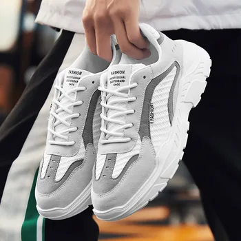 

Thick Bottom Mens Casual Shoes Men Sneakers Men Trend Lace-Up Luxury Off Sneakers Cotton Fitness INS White Shoes Men G11-31