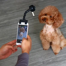 Pet Selfie sopa iPhone Samsung ve en akıllı telefon için evcil köpek kedi Fit Tablet siyah/beyaz Pet Selfie sopa damla nakliye