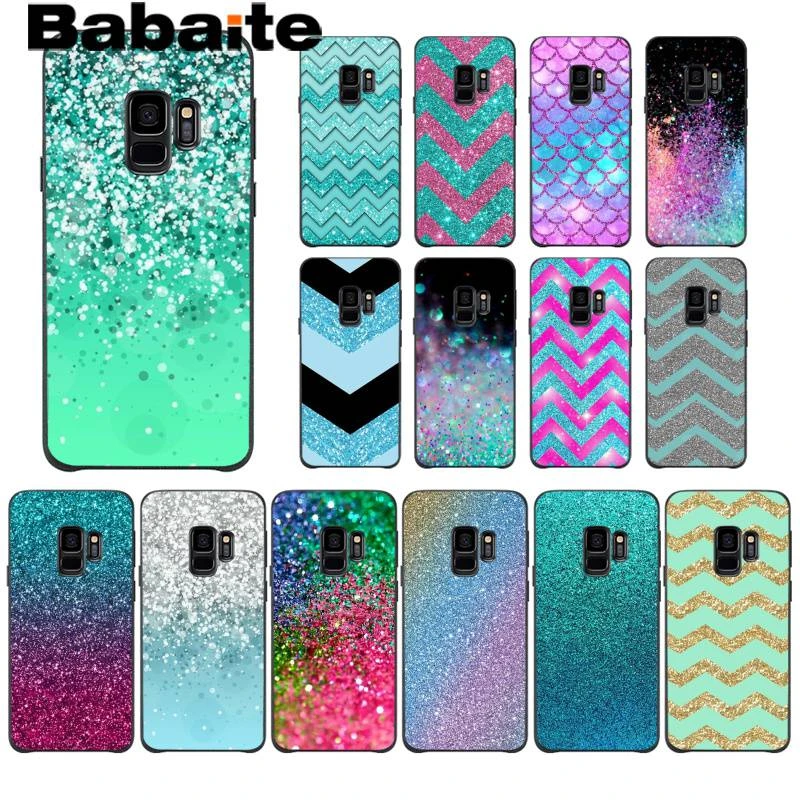 Babaite Silver Green Band Glitter Black Soft Shell Phone Cover For Samsung Galaxy S9 Plus S3 S6 7 8 9 S10 E S9 Mobile Cases Phone Case Covers Aliexpress