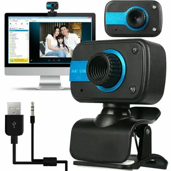 

Webcam USB 480 P HD Night vision High Definition Camera Web Cam MIC Clip-on For Skype Computer With Mic PC Laptop Drop Shop