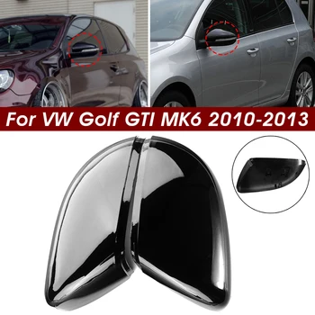 

A Pair Wing Rear View Mirror Case Cover Trim Cap For VW Golf GTI MK6 Touran