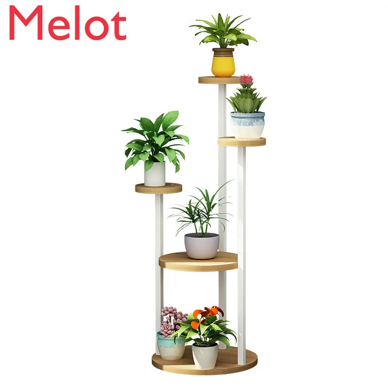 

Indoor Flower Stand Living Room Bedroom Flower Shelf Multi-layer Indoor Specials Wrought Iron Balcony Plant Storage Rack Home