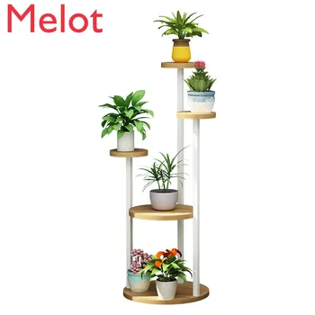 

Indoor Flower Stand Living Room Bedroom Flower Shelf Multi-layer Indoor Specials Wrought Iron Balcony Plant Storage Rack Home