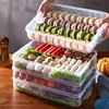 Refrigerator Food Storage Box Kitchen Accessories Organizer Fresh Box Dumplings Vegetable Egg Holder Stackable Microwave ► Photo 2/6