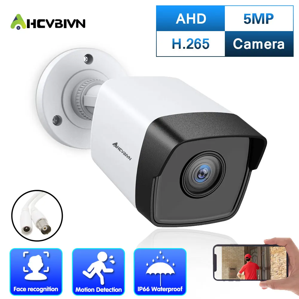 AHCVBIVN AHD Analog Super HD Surveillance Camera 5.0MP/1080P/720P Outdoor Waterproof Camera Apply To CCTV Camera System