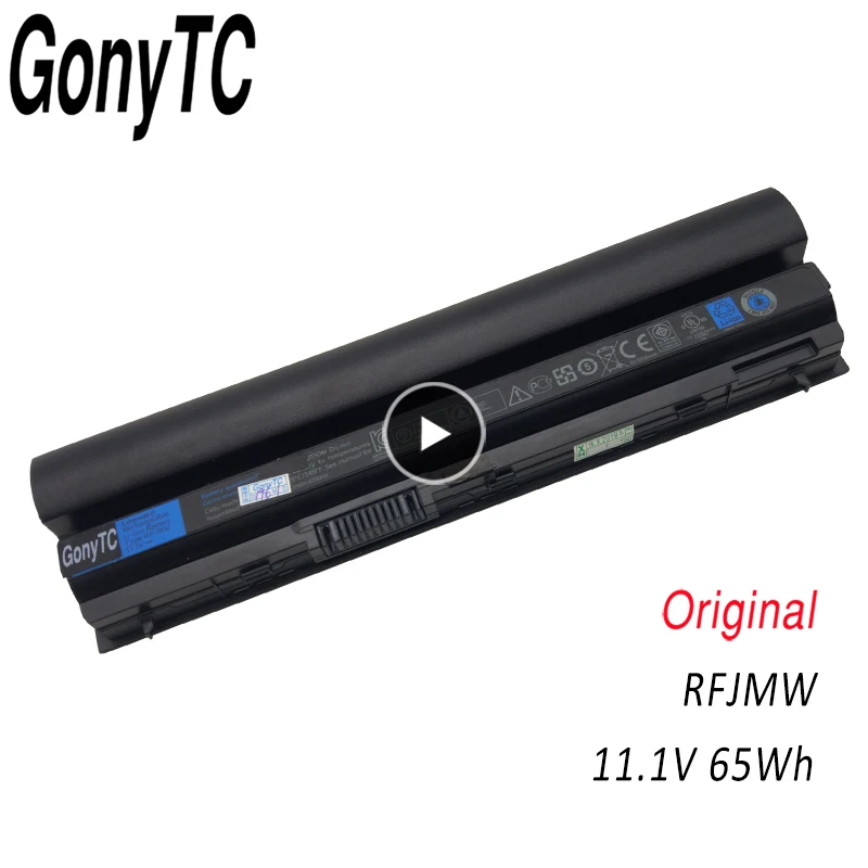 Оригинальный аккумулятор GONYTC 11 1 В 65 Втч RFJMW для ноутбука DELL Latitude E6320 E6330 E6220 E6230 E6120