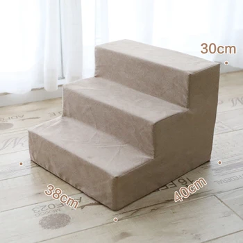 

3 Steps Dog Stairs Foam Pet Ramp Ladder for Cats Dogs Easy Step Lightweight Pet Ladders For Drop Ship