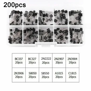 

Set Transistor Replacement Silicon 200pcs 10-Value Electronics Component