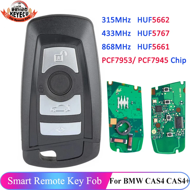 KEYECU дистанционный PCF7953 315 434 868 МГц для BMW F 3 5 7 серии X5 X6 F20 F21 F22 F30 CAS4 + FEM BDC ID49 PCF7945