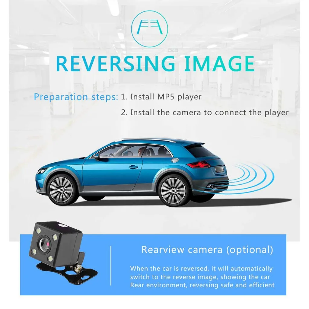 Swm-4012b 4,1 дюймов Автомобильный Mp5/mp4/mp3-плеер Fm карта U диск Bt заднего вида Hd Автомобильный Bluetooth Многофункциональный MP3-плеер# N