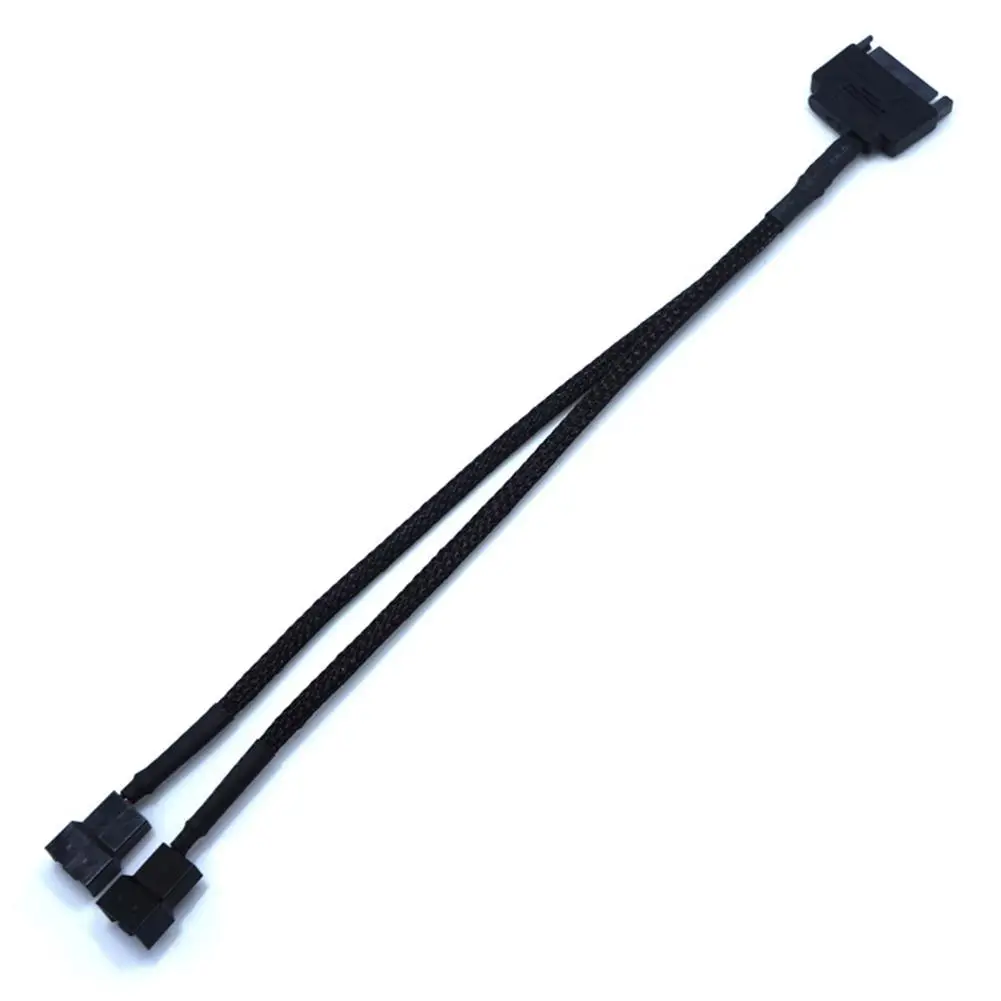 

SATA 15Pin to Two Way 3/4Pin Cooling Fan Power Adapter Extension Cable Cord CPU Cooler Cable SATA Adapter Computer Accessories