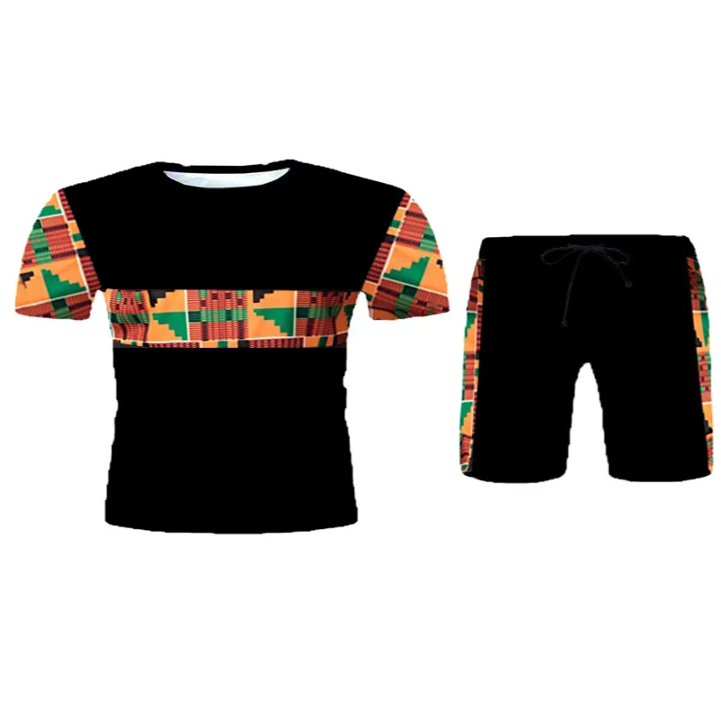 african outfits for ladies Mens Top Pants Set 2 Pieces Outfit Set Men African Clothes Riche African Clothing Men African Suit Dashiki Shirt with Trouser african fashion style