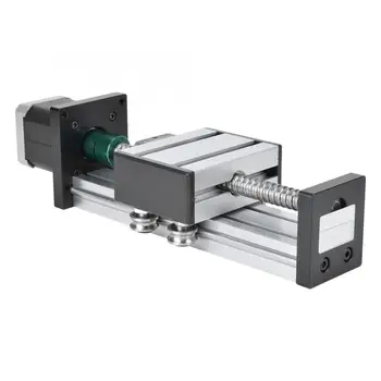 

400mm Screw Slide Linear Guide Aluminum Alloy Single Shaft Guide Stage Stroke with 57 Motor geleiderail linear ball bearing
