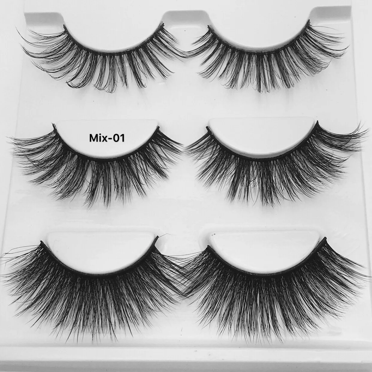 

3 Pairs False Eyelashes Faux Mink Eyelashes 25mm Handmade Thick Lashes Visofree Eyelashes 3d Mink Eyelashes Long Lasting Makeup