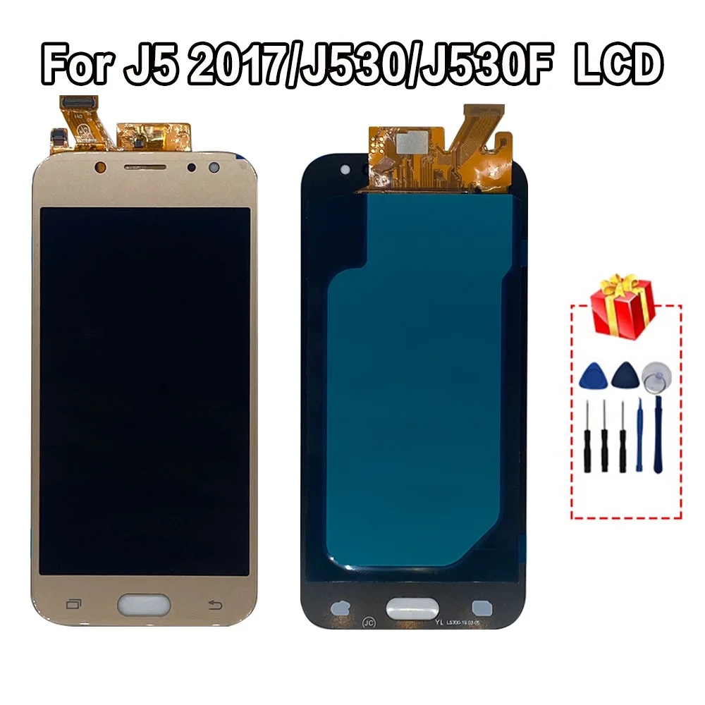 100% супер Amoled ЖК-дисплей для Samsung Galaxy J5 2017 J530 J530F TFT дисплей ЖК сенсорный экран