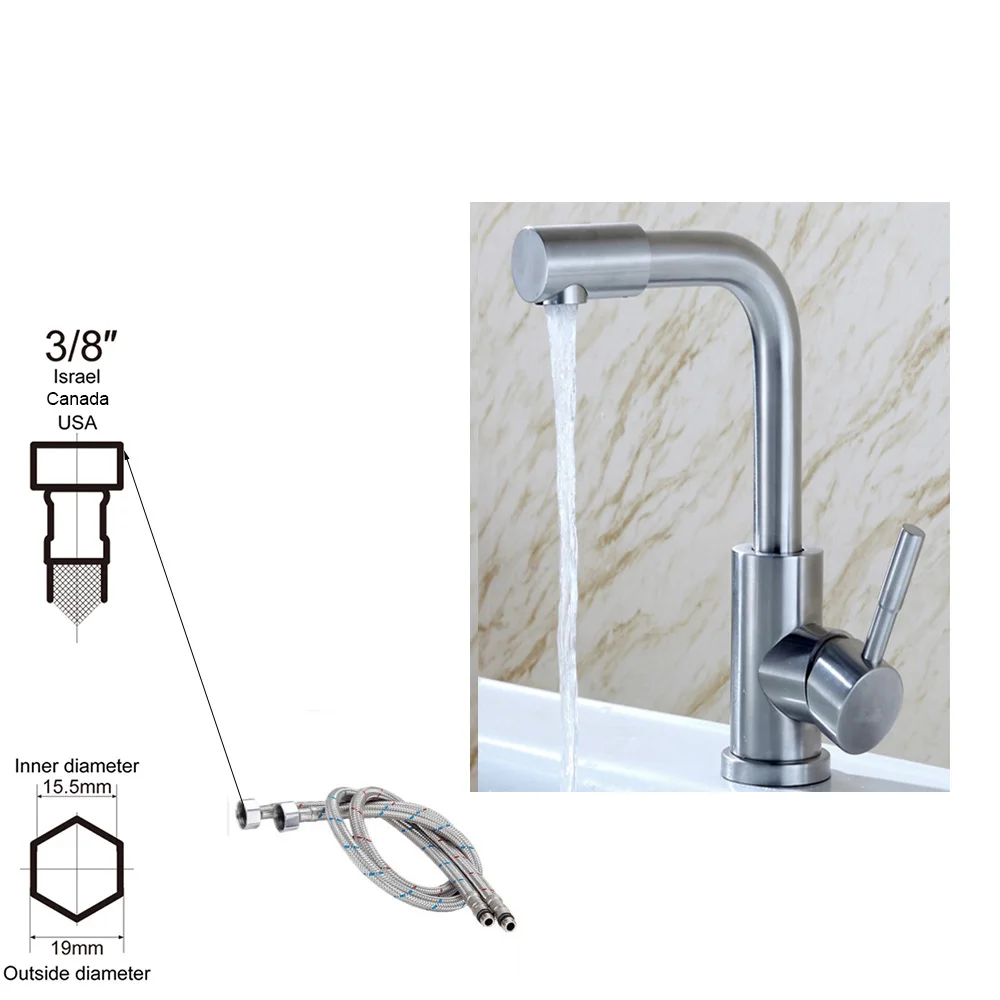 deep kitchen sinks Pull-out Kitchen Faucet, Kitchen Hot and Cold Water Faucet, Single-hole Handle Rotation, 2-function Mixing Faucet white kitchen sink Kitchen Fixtures