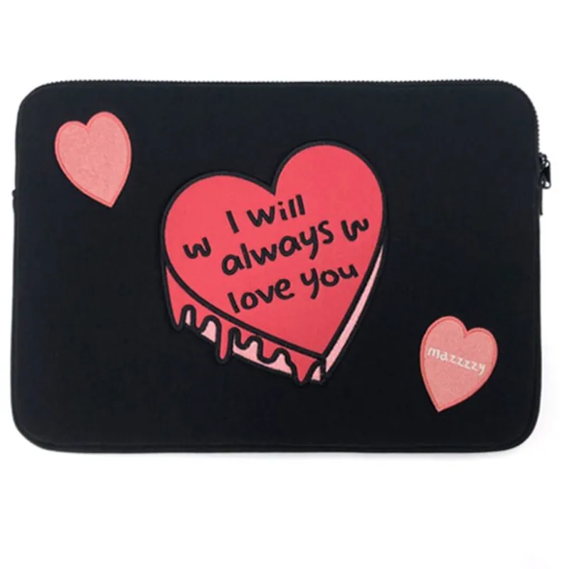 

Cartoon Heart Cake Case Laptop Notebook Bags for Women 2021 Macbook Air Ipad Pro Cute Small Handbag Women Wellet Coin Purses New