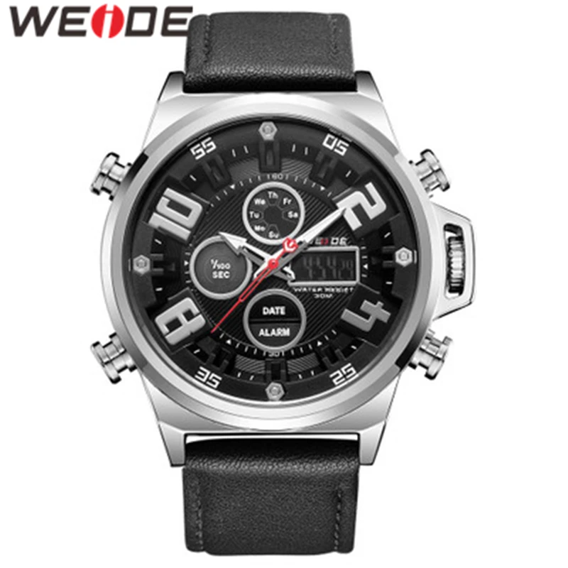 

WEIDE Watch Men Quartz Watch Analog Digital Relogio Masculino Top Brand Reloj Hombre Army Quartz Military Watch Men's Watches