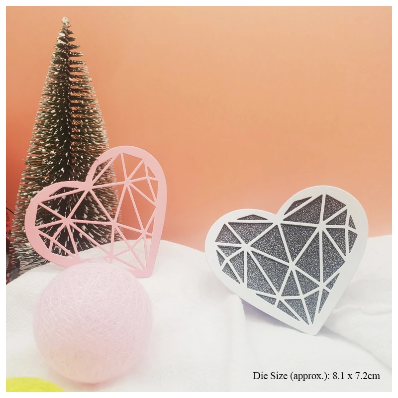 

Crafts Metal Cutting Dies For Scrapbooking New Love Heart Stencil Letters Molds Photo Album Diy Embossing Card Making New Dies