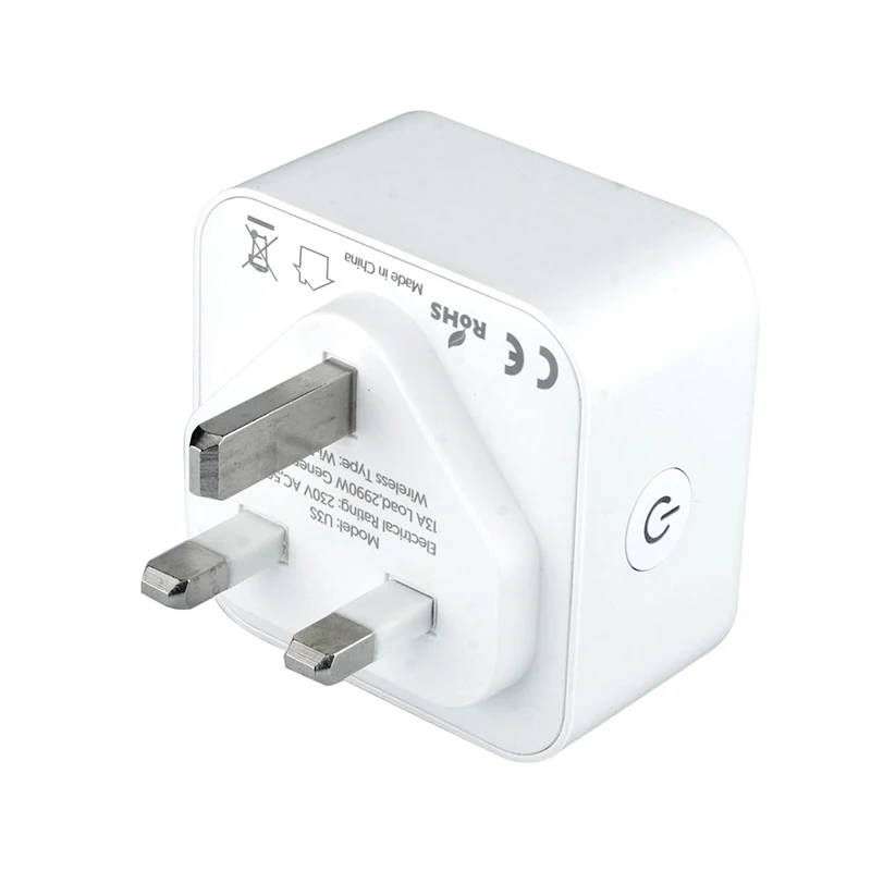 

WiFi Smart Socket UK Plug Remote Timing Outlet Adapter Voice Control for UK Plug