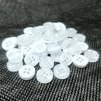 

HL 50/150/300PCS 11MM 4 Holes White Plastic Buttons Shirt Apparel Sewing Accessories DIY