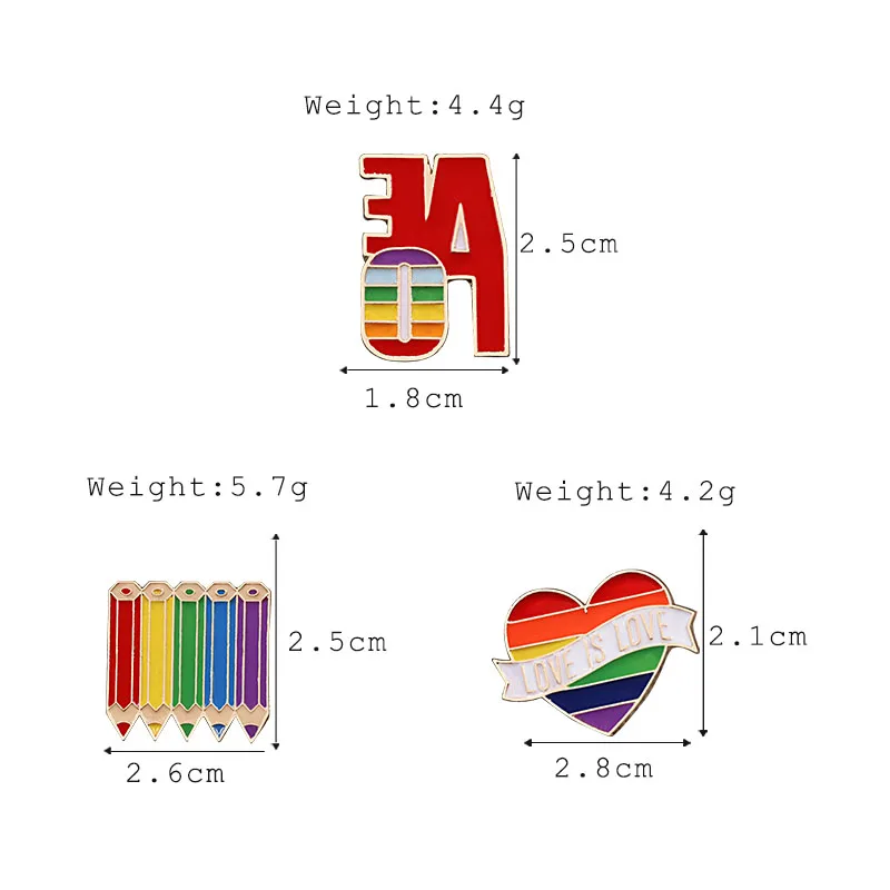 2-3 шт./компл. унисекс эмали штырь под искусственные бриллианты, разноцветные стразы образуют форму сердца Флаг эмаль на булавке на гей значок с джинсовым воротником булавки броши Для мужчин Для женщин ювелирные изделия аксессуары