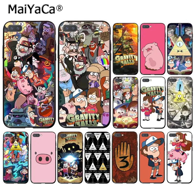 

MaiYaCa Cartoon Gravity Falls Anime Phone Case for Huawei Honor 8X 9 10 20 Lite Honor 7A 7C Honor10i View20