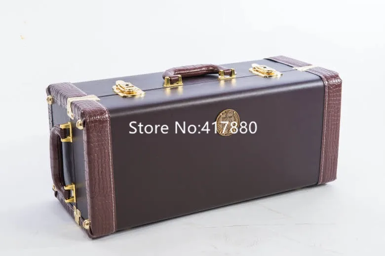Professional 180S -37 Bb Flat Small Trumpet Silver Plated Musical Instruments High Quality with Mouthpiece