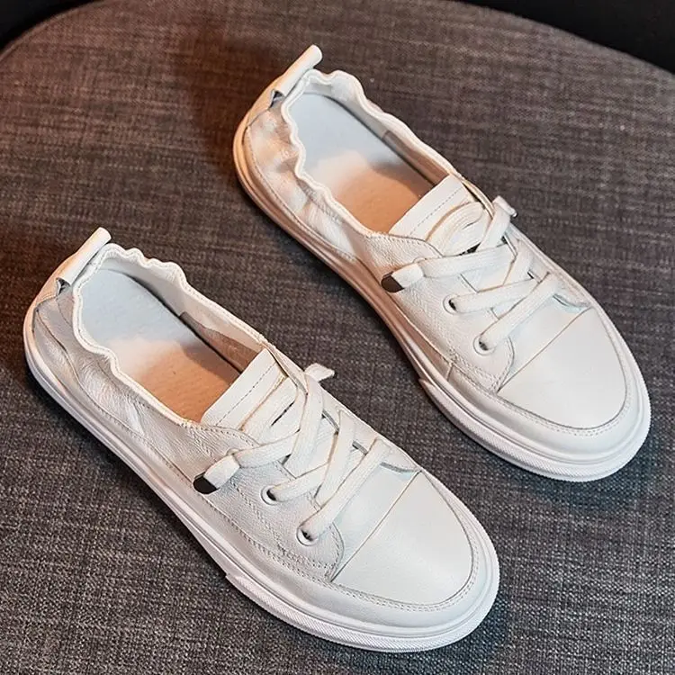 

Base Small White Shoes Women's 2019 Autumn New Style Korean-style Versatile Flat Board Shoes Casual Shoes Student Network Red An