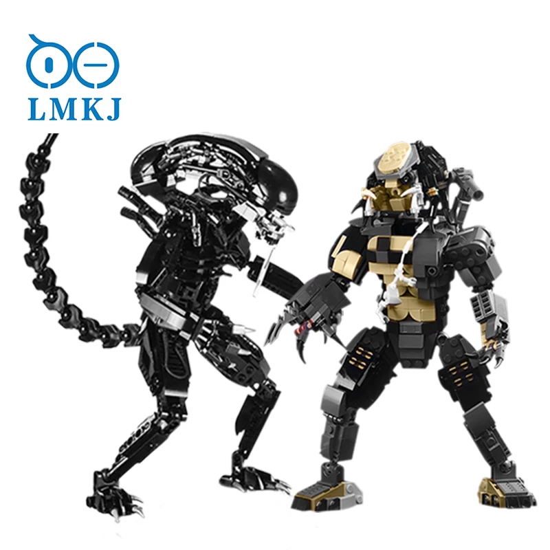 Hot Products! Space Alien Xenomorphed PREDATORS Robot War High-Tech Bricks Model Sets Creator Designer Construction Building Blocks for Kids
