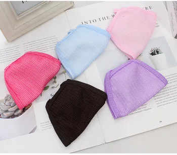 

10pcs Mouth Masks Black Dust Mask Anti Haze Pollution Washable Reusable Double Cotton Mouth Cover Mask Face Mouth Mask