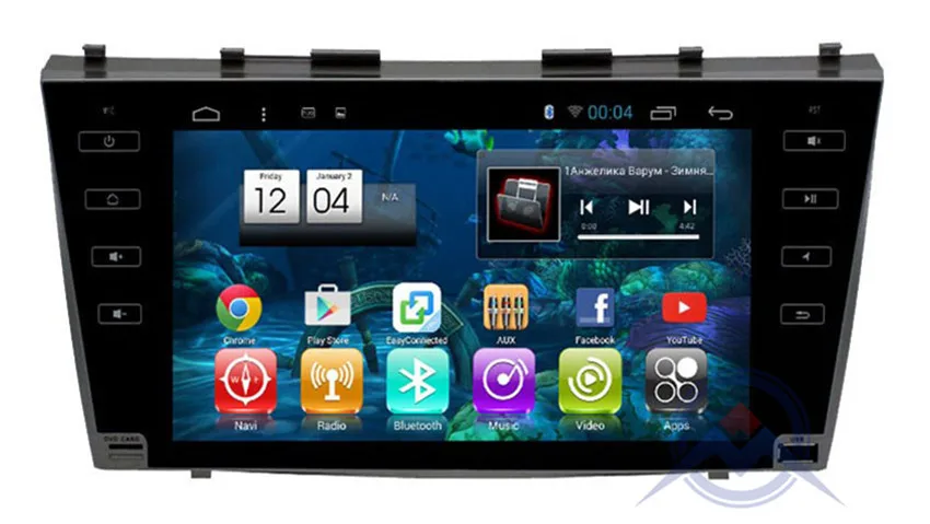 Противоскользящий экран 9 дюймов OctaCore Android Автомагнитола для Toyota camry 40 50 2007 2008 2009 2011 Автомобильный мультимедийный DVD gps навигация