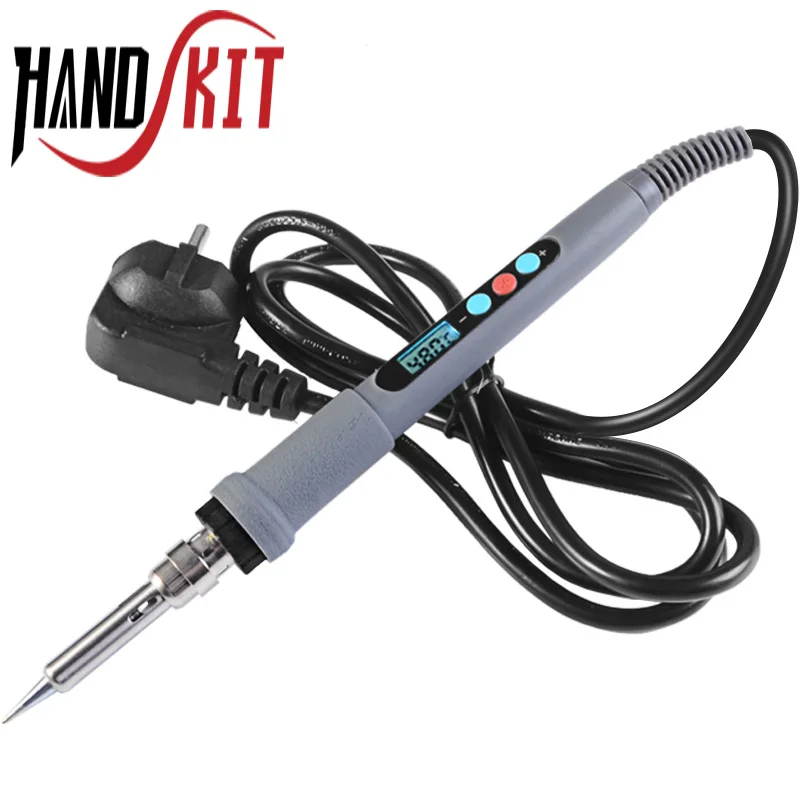 

Handskit 110V/220V 90W Digital Soldering Iron with 5 Soldering Tips Soldering Iron Stand Electric Soldeirng Iron welding Tools