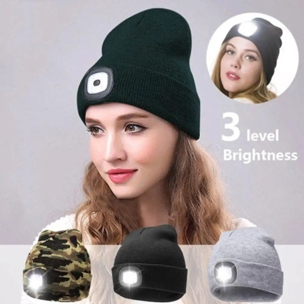 LED Flashlight Beanie