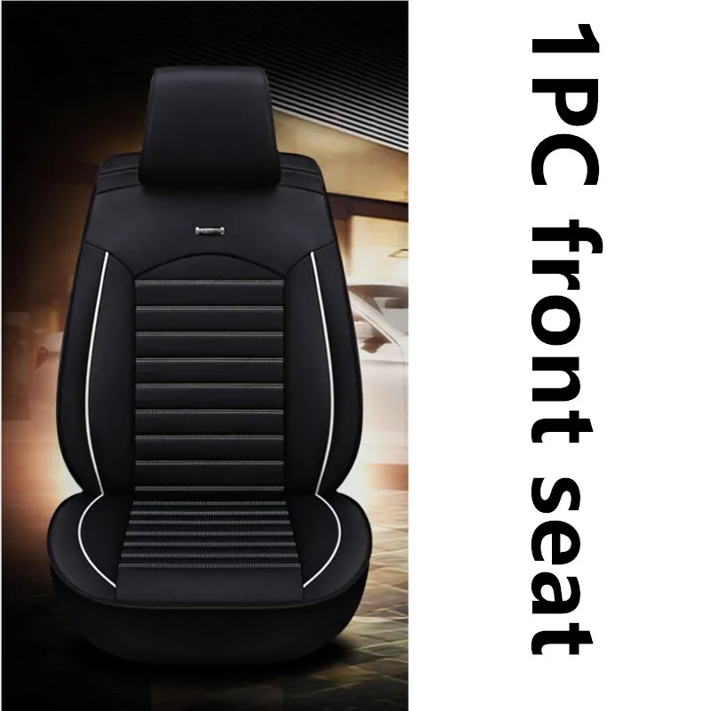 Высококачественные Универсальные чехлы для сидений автомобиля из искусственной кожи для skoda superb 3 karoq kodiaq Октавия Рапид Тур йети - Название цвета: 1pc Standard Edition