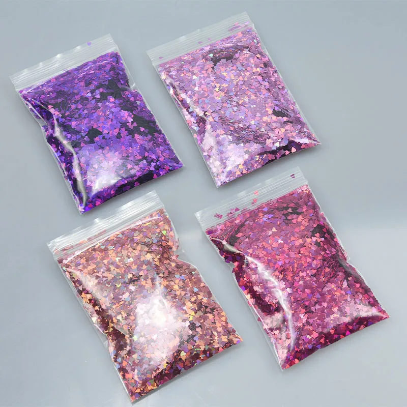 

50g/bag Nail Glitter Sequins Heart-Shaped 12-Colors Shinning Paillettes Handmade Nail Art Decorations Ultrathin Manicure Flakes