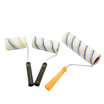 

4 Pcs/Set Multifunctional Paint Roller Brush Set Paint Roller Brush Painting Handle Tool Household Use Wall Brushes