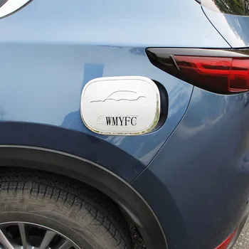 

ABS Chrome Exterior Car Oil Fuel Tank Gas Cap Cover Trim Sticker For MAZDA CX-5 CX5 KF 2017 2018 2019 2020 Car-styling
