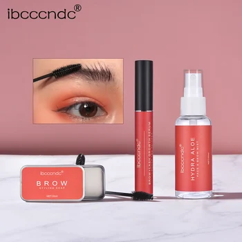 

IBCCCNDC Brow Soap Kit Brow Styling Soap Aloe Face Mist Spray Brow and Lash Growth Serum Clear Bundle Eye Brows Lift Makeup